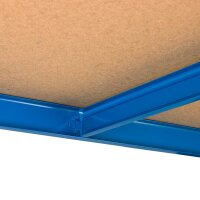 Metal heavy duty shelving blue 1800x1000x300 mm - 5 shelves
