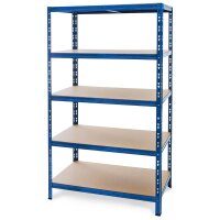 Metall Schwerlastregal Blau 1800x900x400 mm - 5 Böden