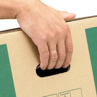 Umzugskarton FIX 650x350x370 mm (1-wellig) - stabil, mit Tragegriffen