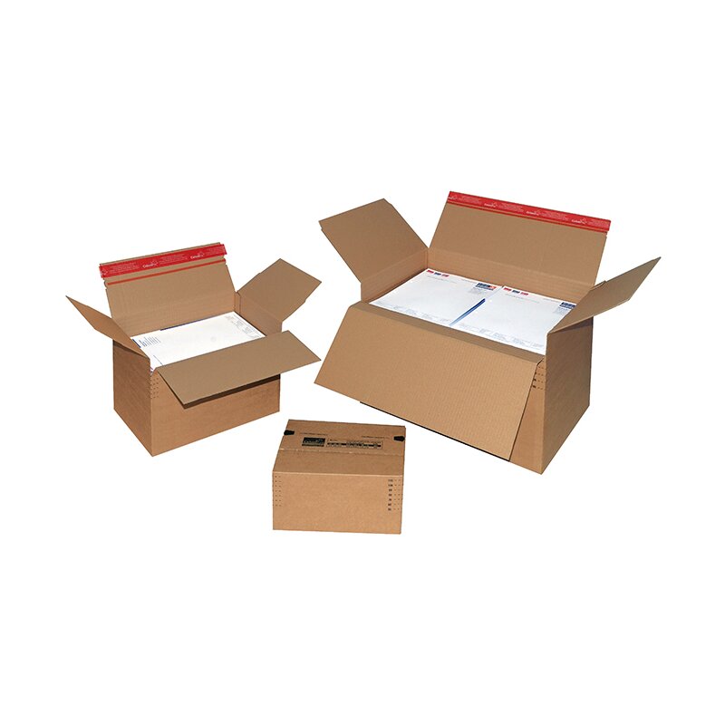 Automatic box 229x164x50-115 mm single-wall | Crash lock box with self-sealing strip (DIN A5+)