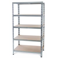 Metall Schwerlastregal verzinkt 1800x600x600 mm - 5...