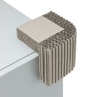 Corrugated edge protector | cardboard corner guard | 80x60x20 mm