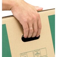 Umzugskarton 455x345x380 mm (Größe XS) - stabil, mit Tragegriffen