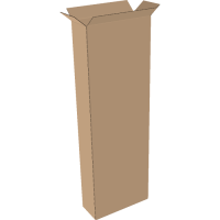 Cardboard box 250x100x600 mm single wall brown | Shipping...