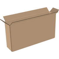 Faltkarton 600x100x200 mm einwellig braun | Versandkarton...
