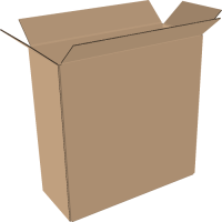 Faltkarton 600x150x500 mm einwellig braun | Versandkarton...