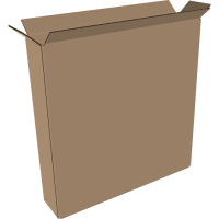 Faltkarton 650x100x550 mm einwellig braun | Versandkarton...