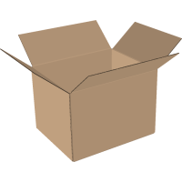 Cardboard box 650x500x450 mm single wall brown | Shipping...