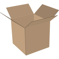Faltkarton 650x650x500 mm einwellig braun | Versandkarton...