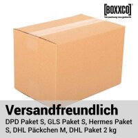 Faltkarton 250x200x150 mm einwellig | Versandkarton nach FEFCO 0201