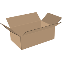 Faltkarton 750x350x150 mm einwellig braun | Versandkarton...