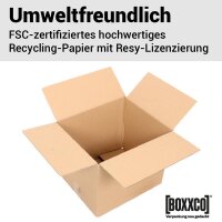 Faltkarton 300x250x250 mm einwellig | Versandkarton nach FEFCO 0201