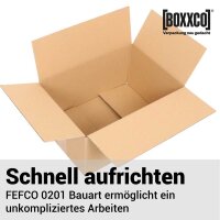 Faltkarton 330x235x160 mm einwellig | Versandkarton nach FEFCO 0201