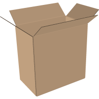 Faltkarton 450x200x400 mm zweiwellig braun |...