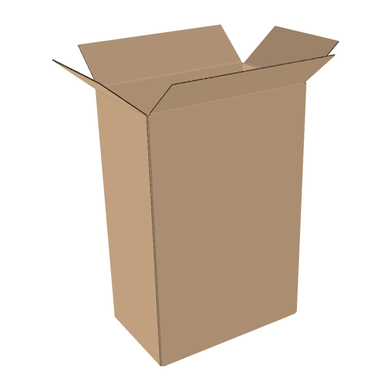 Cardboard box 450x200x600 mm double wall brown | Shipping box according to FEFCO 0201