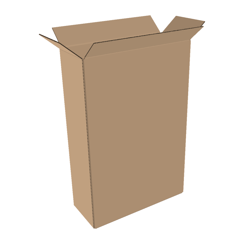 Cardboard box 500x150x600 mm double wall brown | Shipping box according to FEFCO 0201