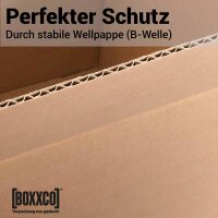 Faltkarton 360x260x100-300 mm einwellig | Versandkarton mit Höhenriller nach FEFCO 0201