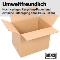 Faltkarton 360x260x100-300 mm einwellig | Versandkarton mit Höhenriller nach FEFCO 0201