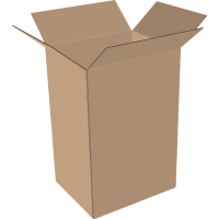 Faltkarton 550x350x580 mm zweiwellig braun |...