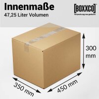 Cardboard box 450x350x200-300 mm single-wall | Shipping...