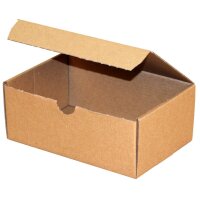Faltschachtel 160x105x65 mm braun | Faltkarton einwellig...