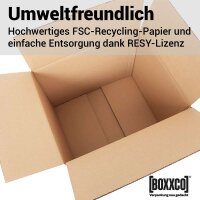 Faltkarton 485x385x400 mm zweiwellig | Versandkarton I FEFCO 0201