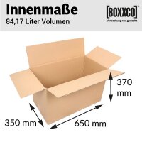 Faltkarton 650x350x370 mm zweiwellig | Versandkarton