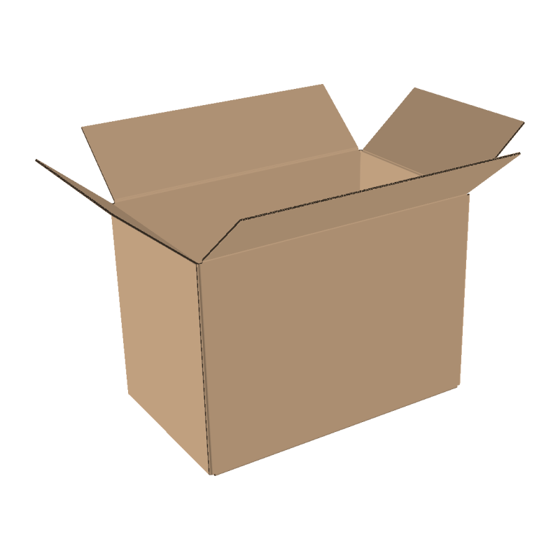 Cardboard box 1000x450x600 mm double wall brown | Shipping box according to FEFCO 0201