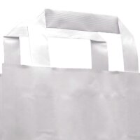 Papiertragetasche 260x120x350 mm weiß | Professionelle Geschenkverpackung