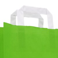 Papiertragetasche 180x80x220 mm grün | Professionelle Geschenkverpackung