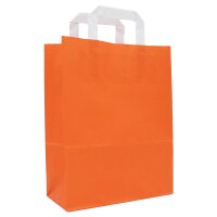 Paper carrying bag 180x80x220 mm orange | Professional...