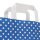 Papiertragetasche 180x80x220 mm dunkelblau + weiße Punkte | Professionelle Geschenkverpackung