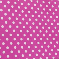 Papiertragetasche 180x80x220 mm pink + weiße Punkte | Professionelle Geschenkverpackung