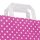 Papiertragetasche 180x80x220 mm pink + weiße Punkte | Professionelle Geschenkverpackung