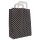 Paper carrying bag 220x100x280 mm schwarz + weiße Punkte | Professional gift packaging
