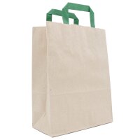 Papiertragetasche Graspapier | 320x120x400 mm| braun...