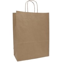 Papiertragetasche 180x80x240 mm braun | Professionelle...