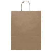Paper carrying bag 180x80x240 mm brown | Professional gift packaging