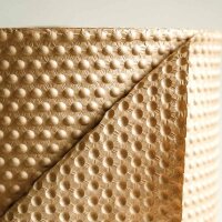 Luftpolsterfolie aus Papier einlagig | Papier-Noppenfolie | Polstermaterial braun | 350 mm x 5 lfm