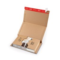 Faltkarton 350x250x80 mm einwellig braun | DHL Kleinpaket...