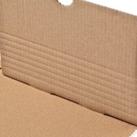 Faltkarton 350x250x80 mm einwellig braun | DHL Kleinpaket Versandkarton portoptimiert