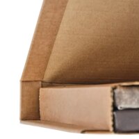 Faltkarton 350x250x80 mm einwellig braun | DHL Kleinpaket Versandkarton portoptimiert
