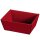 Präsentkorb Wellenstruktur Bordeaux | Geschenkkorb gewellt | Präsentschale | 190x140x100 mm