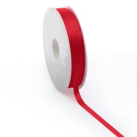 Red satin ribbon | double-sided decorative tape | 25 m x...
