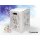 Single piece cardboard stool white EASTER | 300x300x420 mm