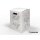 Single piece cardboard stool white EASTER | 300x300x420 mm
