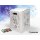 Single piece cardboard stool white EASTER | 300x300x420 mm