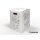 Single piece cardboard stool white EASTER | 300x300x420 mm