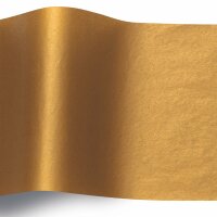 Seidenpapier dekorativ in Gold – 375x500 mm