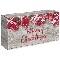 Präsentkarton Merry Christmas l 2 Wein-/Sektflaschen...